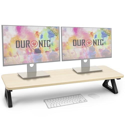 Duronic DM06-2 NL Monitorständer, 82 x 30 cm, Schreibtischaufsatz Erhöhung Bildschirmständer, Dual Monitor Riser Bildschirmerhöhung, 10 kg belastbar Duronic DM06-2 NL Monitorständer, 82 x 30 cm, Schreibtischaufsatz Erhöhung Bildschirmständer, Dual Monitor Riser Bildschirmerhöhung, 10 kg belastbar von Duronic