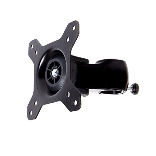 Duronic DM35 Head, VESA 75/100 Platte zur Befestigung eines Monitors, Monitore bis 27 Zoll, Drehbar um 360°, (-) 15° Neigungswinkel, Ø 32 mm, Zubehör für Monitorhalterung, Halterung für Display von Duronic