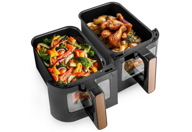 Duronic Frittiereinsatz AFD2 BG 2 x 5L Ersatzkörbe, Frittierkörbe für AF14 Duronic Frittiereinsatz AFD2 BG 2 x 5L Ersatzkörbe, Frittierkörbe für AF14 von Duronic