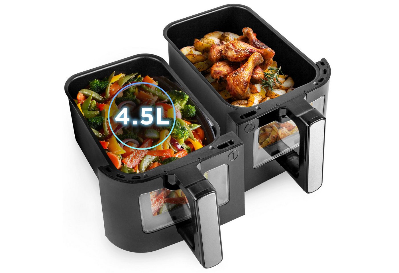 Duronic Frittiereinsatz AFD2 BK 9L 2 x 5L Ersatzkörbe, AF14 Frittierkörbe Duronic Frittiereinsatz AFD2 BK 9L 2 x 5L Ersatzkörbe, AF14 Frittierkörbe von Duronic