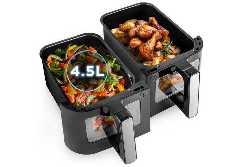 Duronic Frittiereinsatz AFD2 BK 9L 2 x 5L Ersatzkörbe, AF14 Frittierkörbe Duronic Frittiereinsatz AFD2 BK 9L 2 x 5L Ersatzkörbe, AF14 Frittierkörbe von Duronic