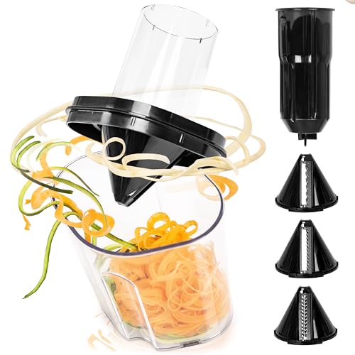 Duronic HBS35 Zubehör für elektrischen Stabmixer, Aufsatz für Pürierstab HB35B oder HB35C von Duronic, Spiralizer-Befestigung mit 3 Kegeln, Nur Zubehör für Zauberstab, Nicht einzeln verwendbar von Duronic