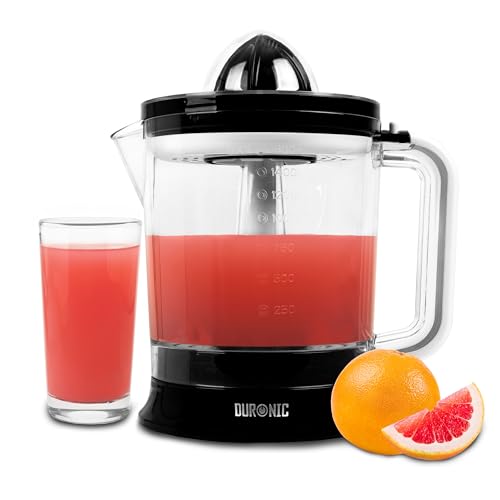 Duronic JE416 Saftpresse elektrisch 40W, Zitronenpresse 1600ml, Zitruspresse 2 Kegel, Orangenpresse, hohe Saftausbeute, Fruchtpresse mit Sieb, Citrus Juicer, Orangensaftpresse, Limepresse Duronic JE416 Saftpresse elektrisch 40W, Zitronenpresse 1600ml, Zitruspresse 2 Kegel, Orangenpresse, hohe Saftausbeute, Fruchtpresse mit Sieb, Citrus Juicer, Orangensaftpresse, Limepresse von Duronic