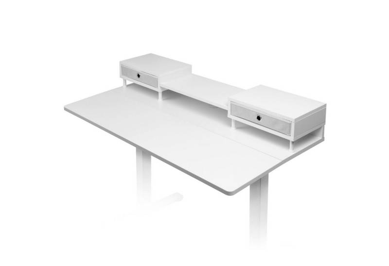 Duronic Schreibtischaufsatz DD1 WE Schreibtischplatte, Monitorständer mit Schubladen 120x60x1,9cm Duronic Schreibtischaufsatz DD1 WE Schreibtischplatte, Monitorständer mit Schubladen 120x60x1,9cm von Duronic