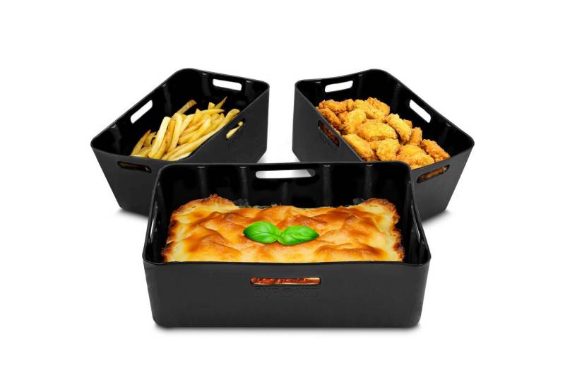 Duronic Silikonform AFL3 für Heißluftfritteuse, 3 Antihaft Silikoneinsätze für Airfryer, Wiederverwendbar, BPA-frei Duronic Silikonform AFL3 für Heißluftfritteuse, 3 Antihaft Silikoneinsätze für Airfryer, Wiederverwendbar, BPA-frei von Duronic