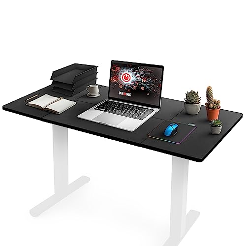 Duronic TT120 BK Tischplatte | Schreibtischplatte 120 x 60 x 1,9 cm | Table Top für individuellen Tisch | Ideal für höhenverstellbare Workstation | Sitz-Steh Schreibtisch für Home-Office und Büro von Duronic