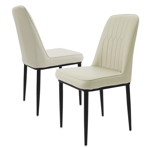 Durrafy 2er Set Esszimmerstühle mit Rückenlehne, Gepolsterte Sitzfäche aus Samt,Ergonomischer Stuhl für Esstisch,Weiß Durrafy 2er Set Esszimmerstühle mit Rückenlehne, Gepolsterte Sitzfäche aus Samt,Ergonomischer Stuhl für Esstisch,Weiß von Durrafy