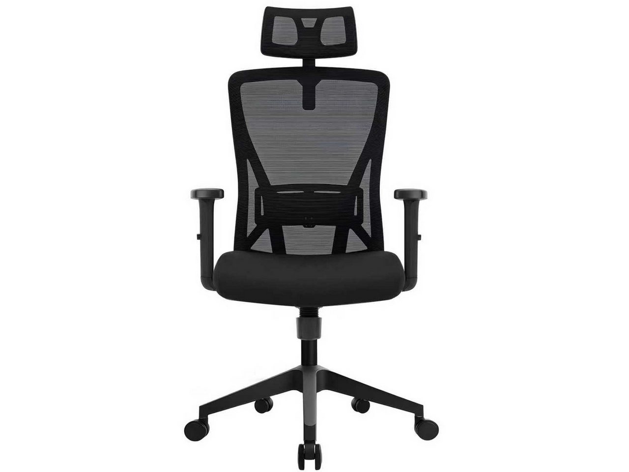 Durrafy Bürostuhl ergonomischer Stuhl,Schreibtischstuhl Atmungsaktiver Netzbezug (höhenverstellbar und neigbar 130°Drehstuhl,Chefsessel mit leise Rollen,Computerstuhl Schwarz), 200KG Belastbarkeit von Durrafy