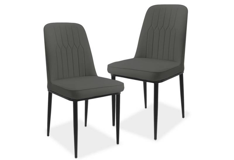 Durrafy Esszimmerstuhl Set 2/4/6 Küchenstuhl,Samtbezug-stuhl,7cm Schwamm,Polsterstuhl (2 St), 150 kg Tragfähigkeit,ergonomisches Design von Durrafy