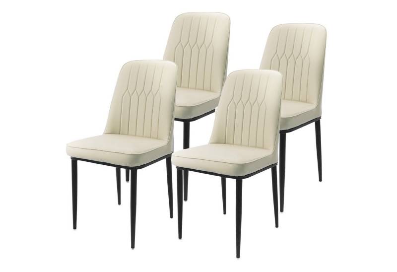 Durrafy Esszimmerstuhl Set 2/4/6 Küchenstuhl,Samtbezug-stuhl,7cm Schwamm,Polsterstuhl (6 St), 150 kg Tragfähigkeit,ergonomisches Design von Durrafy