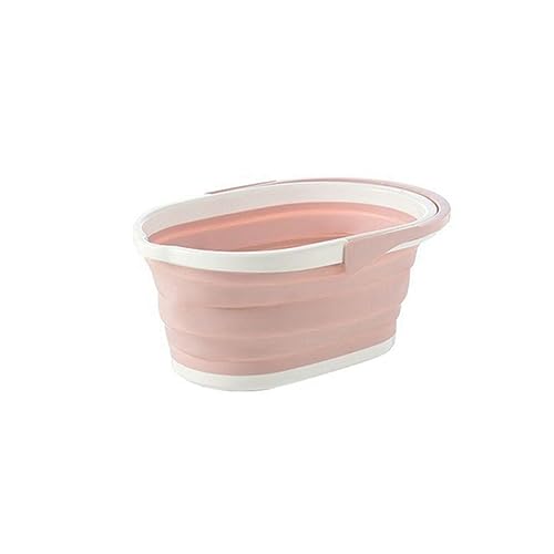 Durratou 1 Stück Rosa Faltbare Wasser Eimer Outdoor Reinigung Kunststoff Eimer Kleidung Lagerung Eimer Schmutz Sortieren Zubehör von Durratou