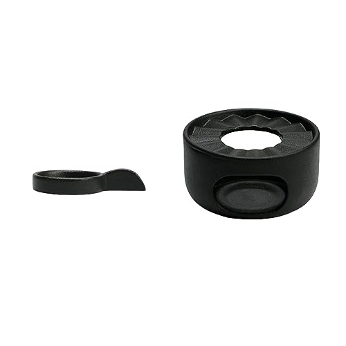 Durratou Kaffee- und Teewärmer mit mit Kerzenhalter zum Erhitzen von Kaffee-Stövchen für (schwarz) von Durratou