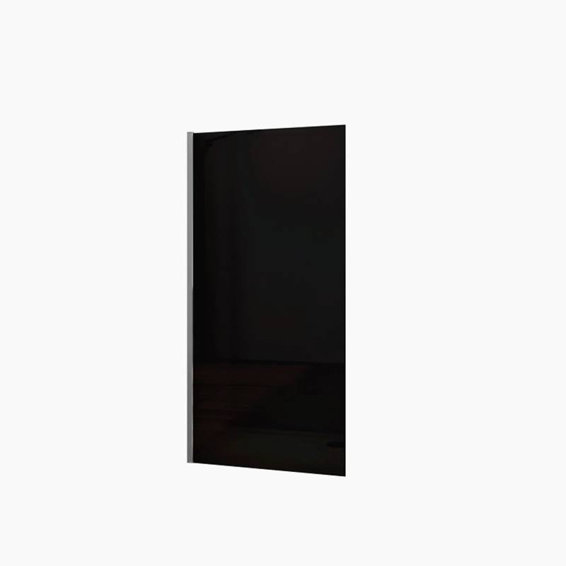 Duschparadies 100 x 200cm Walk in Dusche 10mm Nano Glas Duschwand Rauchglas Hochglanz Verchromt von Duschparadies