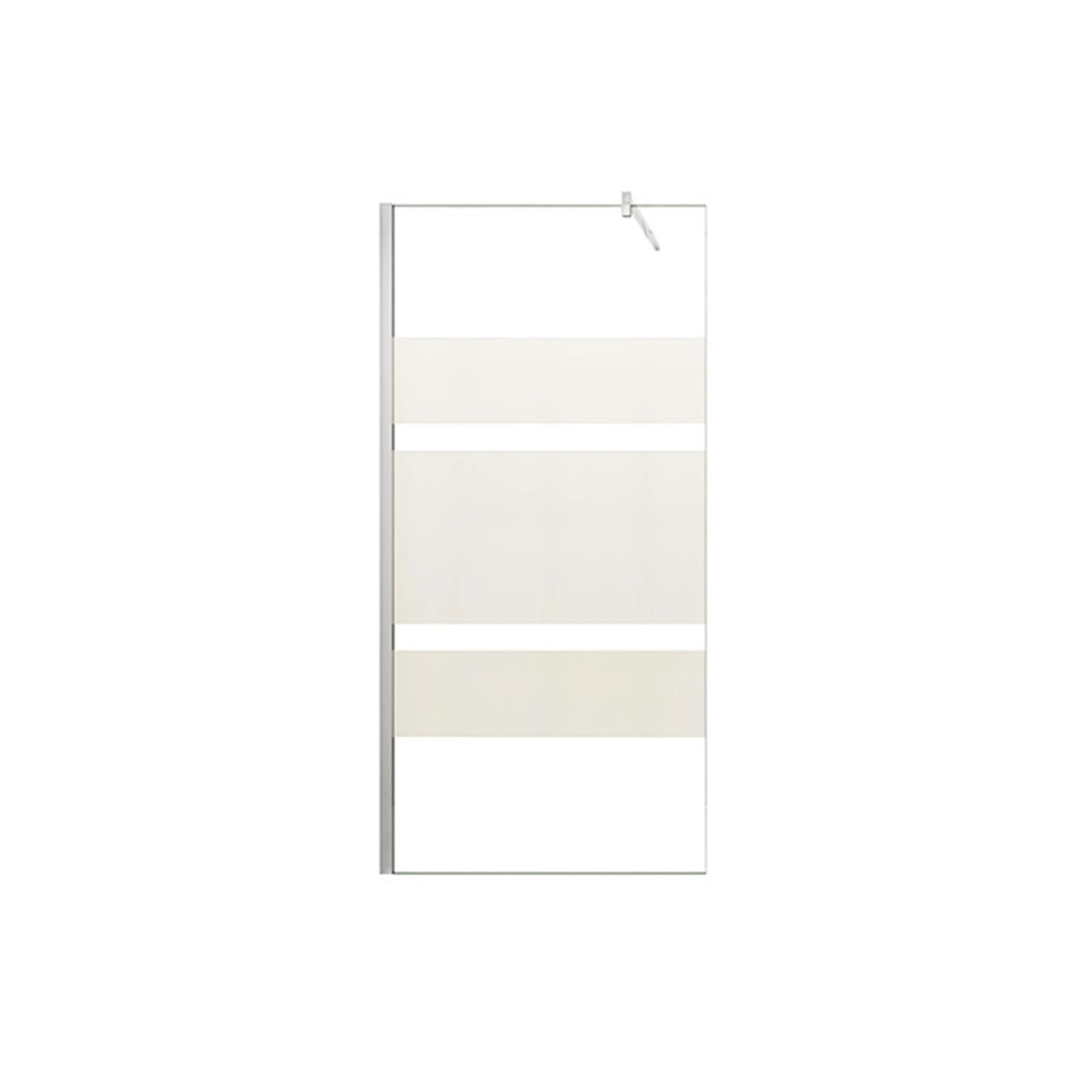 Duschparadies 120 x 190cm Walk in Dusche 6mm Nano Glas Teilsatiniert Duschabtrennung Duschtrennwand mit 140cm Stabilisator Hochglanz Verchromt Duschparadies 120 x 190cm Walk in Dusche 6mm Nano Glas Teilsatiniert Duschabtrennung Duschtrennwand mit 140cm Stabilisator Hochglanz Verchromt von Duschparadies