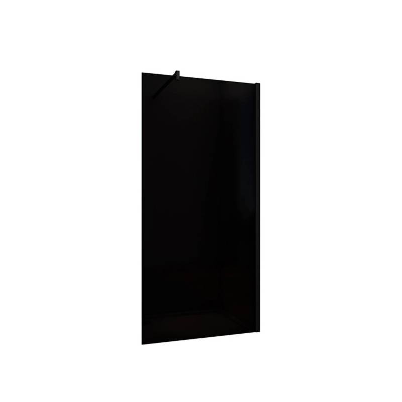 Duschparadies 140 x 200cm Walk in Dusche 10mm Nano Glas Duschwand Rauchglas mit 140cm Stabilisator Schwarzrahmen Duschparadies 140 x 200cm Walk in Dusche 10mm Nano Glas Duschwand Rauchglas mit 140cm Stabilisator Schwarzrahmen von Duschparadies