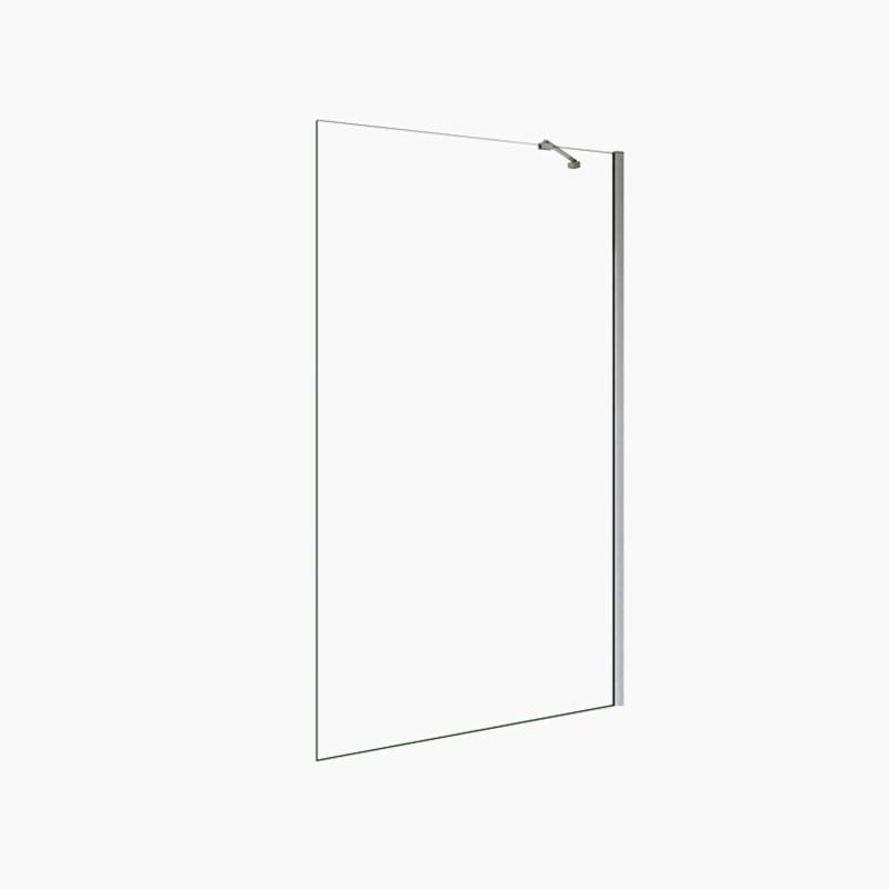 Duschparadies 200cm Wandprofil mit Stabilisierungsstange Stabilisator 45cm Für 6-8mm Glas Walk-in Dusche Glas Seitenwand Chrom von Duschparadies