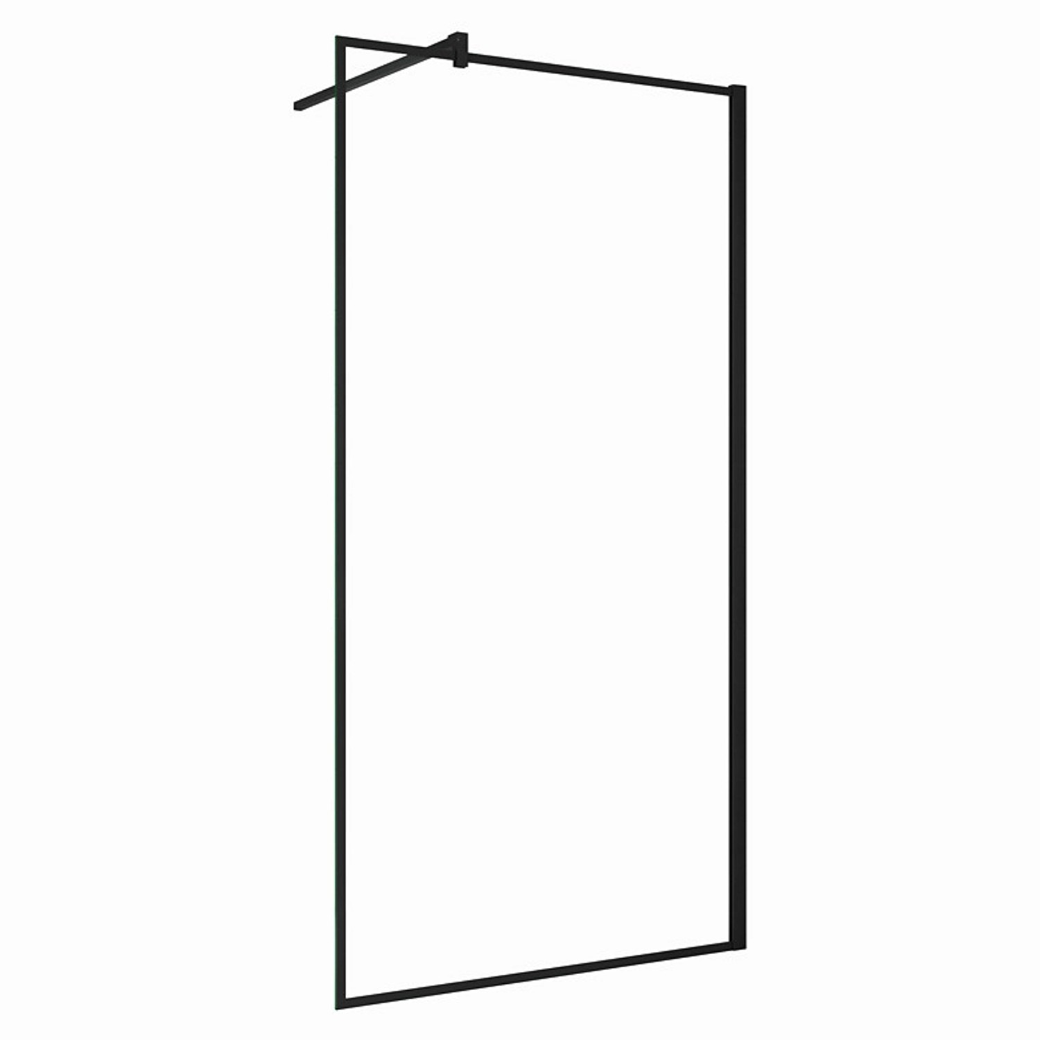 Duschparadies 80 x 200cm Walk in Duschabtrennung 8mm Nano Glas mit 140cm Stabilisator Schwarzrahmen Duschparadies 80 x 200cm Walk in Duschabtrennung 8mm Nano Glas mit 140cm Stabilisator Schwarzrahmen von Duschparadies