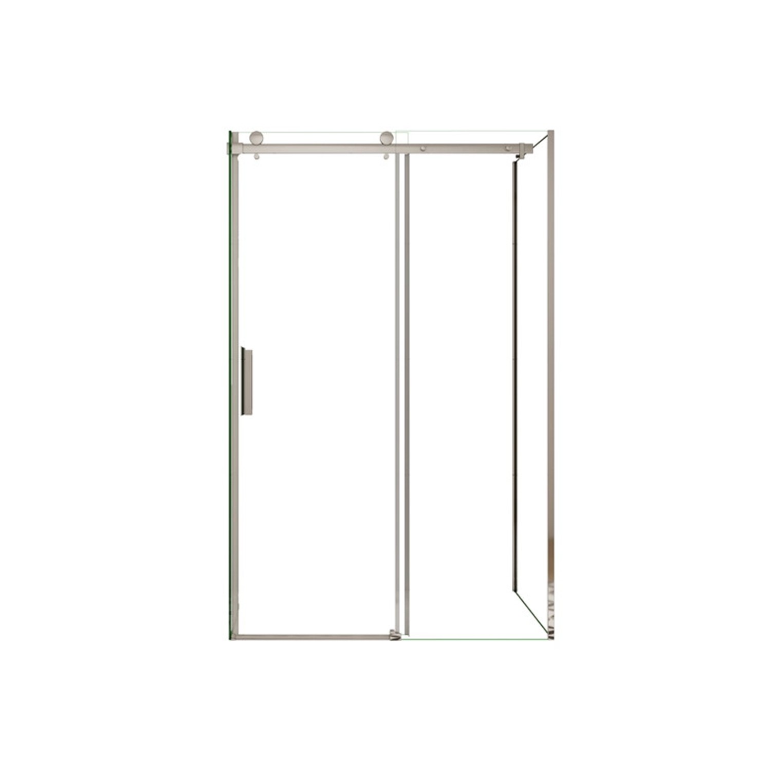 Duschparadies Duschkabine 105x70cm Höhe 195cm Schiebetür x Seitenwand 6mm Sicherheitsglas Dusche Duschabtrennung Hochglanz Verchromt von Duschparadies