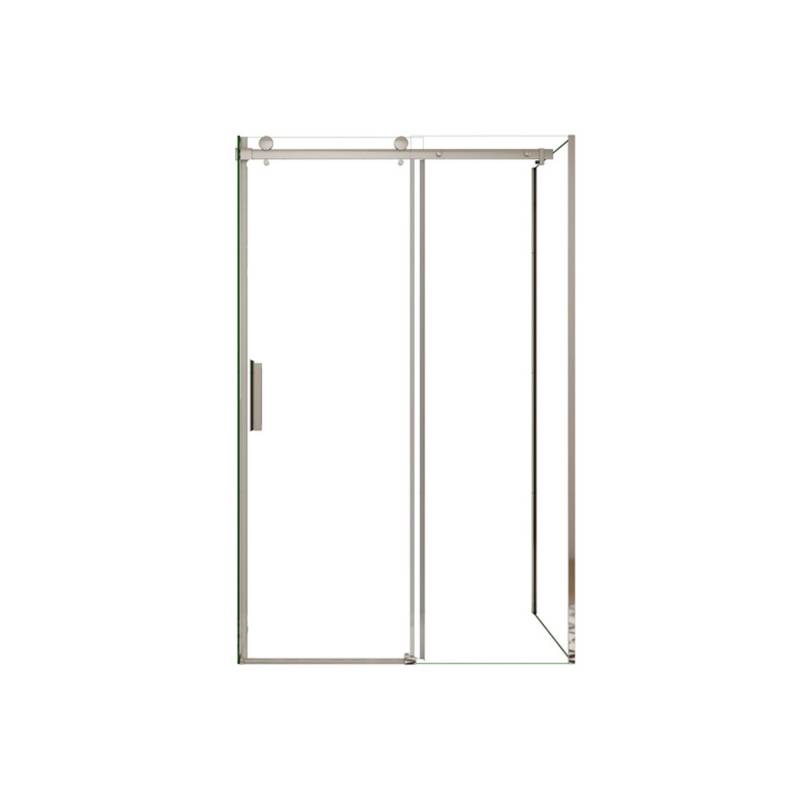 Duschparadies Duschkabine 125x70cm Höhe 195cm Schiebetür x Seitenwand 6mm Sicherheitsglas Dusche Duschabtrennung Hochglanz Verchromt von Duschparadies