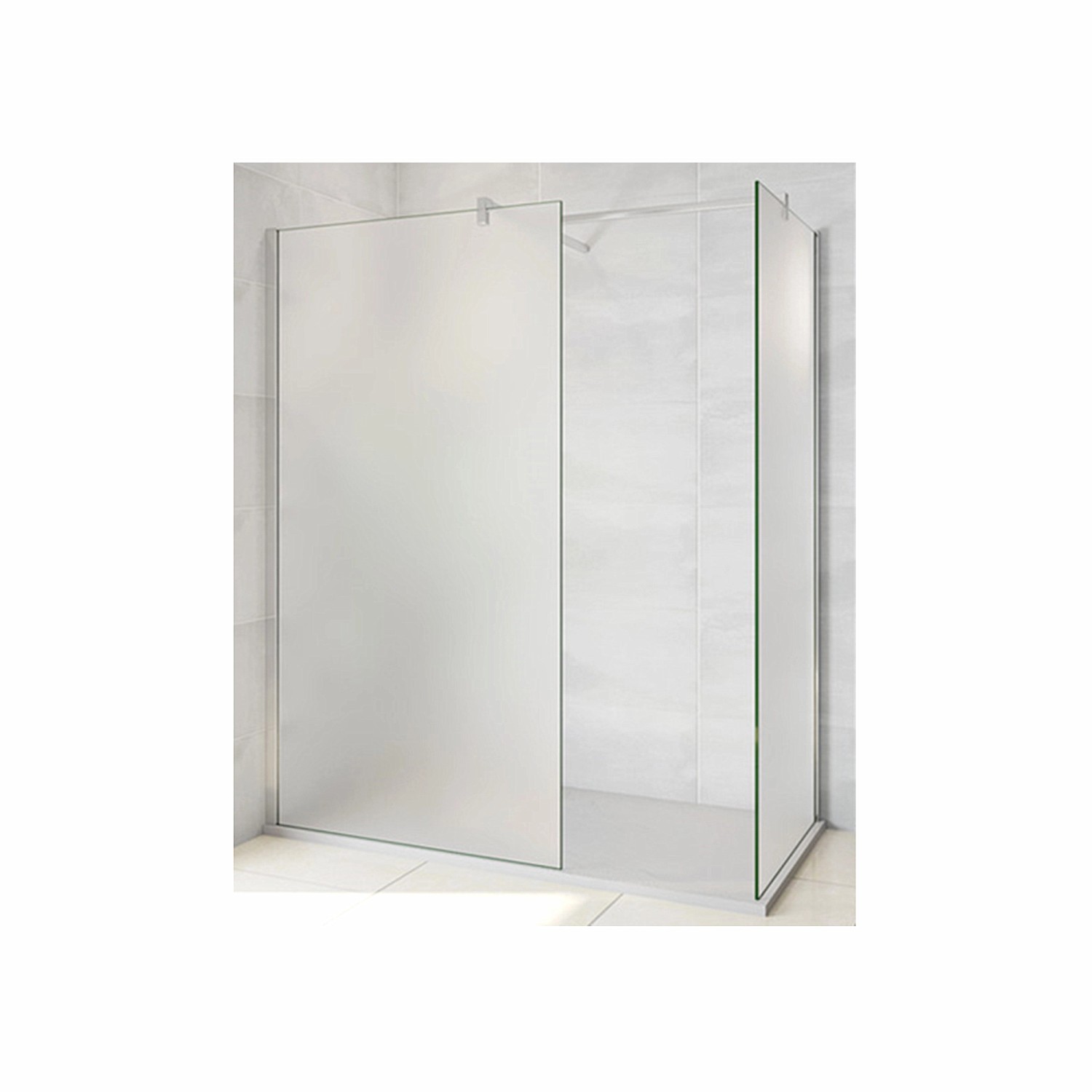 Duschparadies Duschkabine 80 x 70 x 200cm Walk in Glas 10mm Nano Glas Milchglas Mit 90cm Stabilierungsstange x 2 Duschparadies Duschkabine 80 x 70 x 200cm Walk in Glas 10mm Nano Glas Milchglas Mit 90cm Stabilierungsstange x 2 von Duschparadies