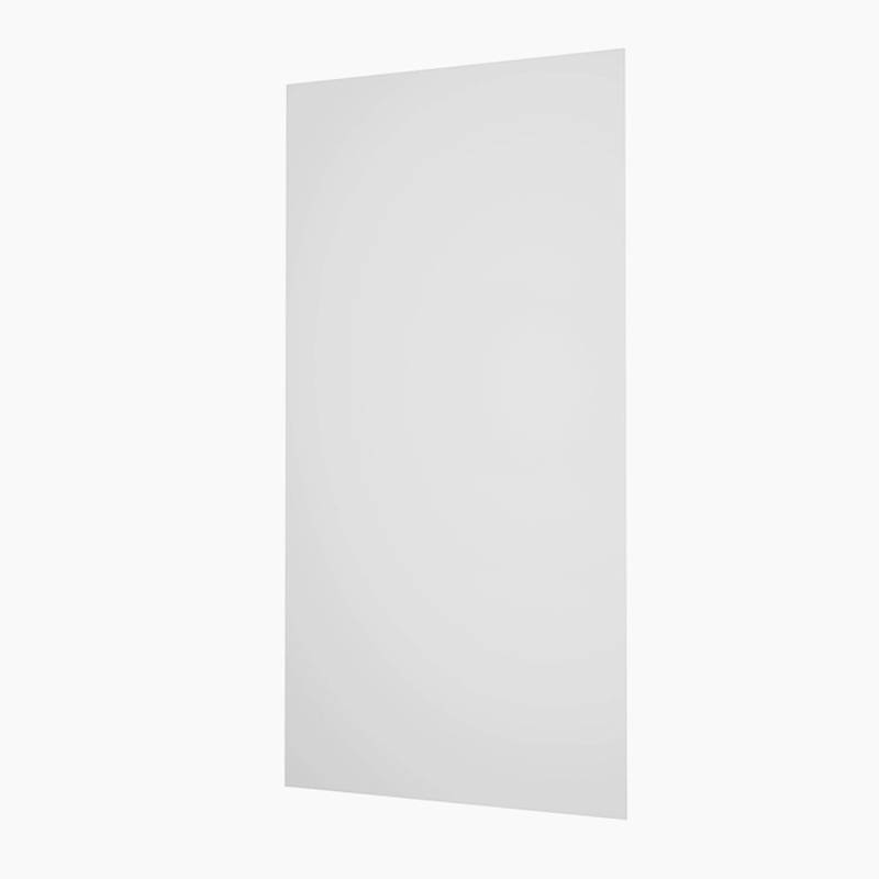 Duschparadies Duschrückwand 90x210cm Duschrückwände Wandverkleidung Premium Aluverbundplatte 3mm Fliesenersatz Matt Weiß von Duschparadies