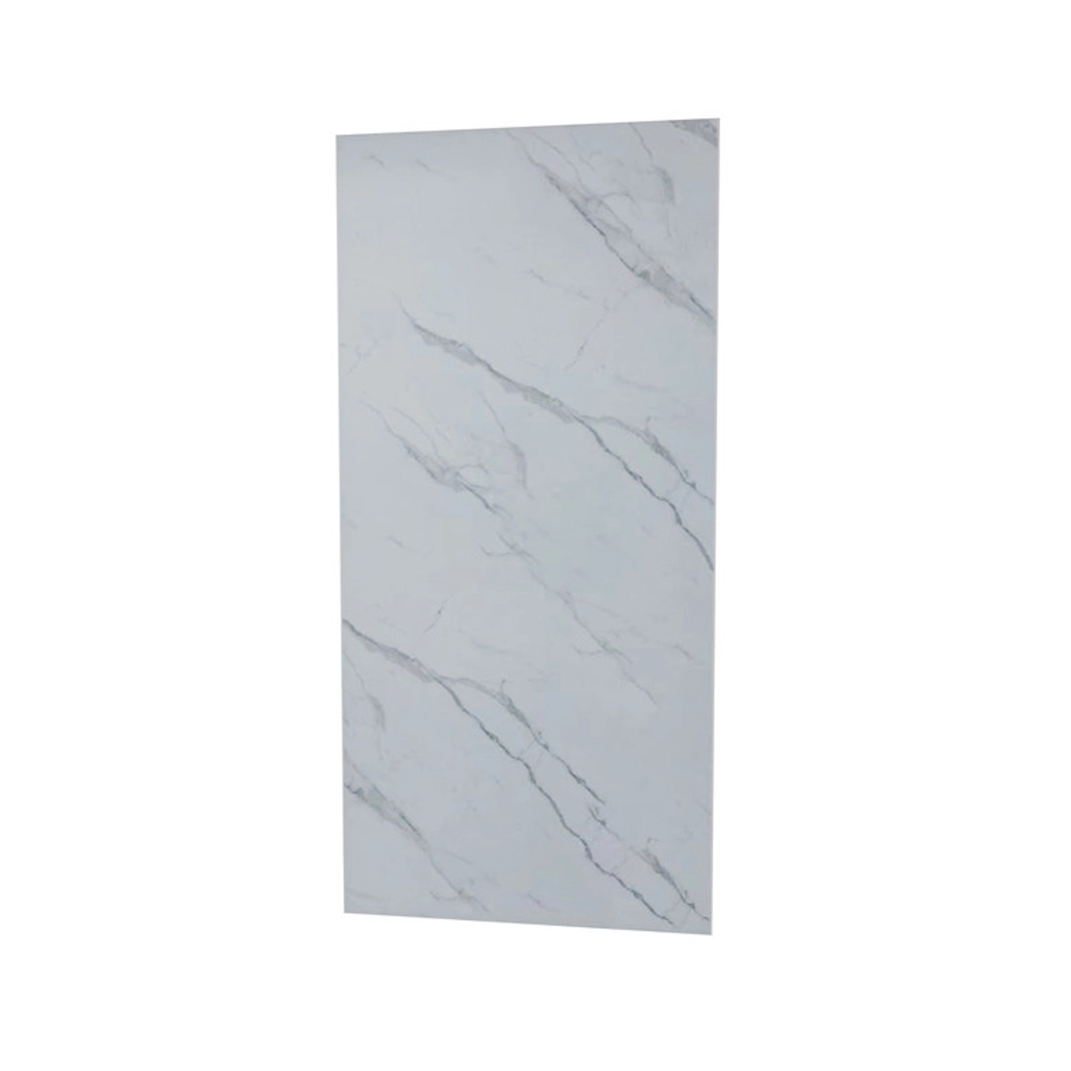 Duschparadies Duschrückwand 90x210cm Duschrückwände Wandverkleidung Premium Aluverbundplatte 3mm Fliesenersatz Weißes Marmormuster Duschparadies Duschrückwand 90x210cm Duschrückwände Wandverkleidung Premium Aluverbundplatte 3mm Fliesenersatz Weißes Marmormuster von Duschparadies