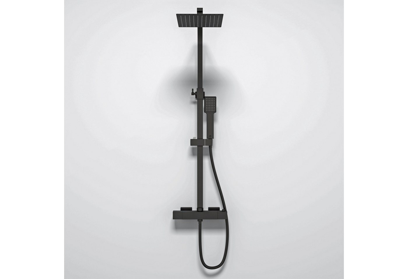 Duschparadies Duschsystem DUSCHPARADIES Thermostat-Duschsystem Edelstahl Quadrat-Design, Set, Brauseschlauch mit Verdrehschutz Duschparadies Duschsystem DUSCHPARADIES Thermostat-Duschsystem Edelstahl Quadrat-Design, Set, Brauseschlauch mit Verdrehschutz von Duschparadies