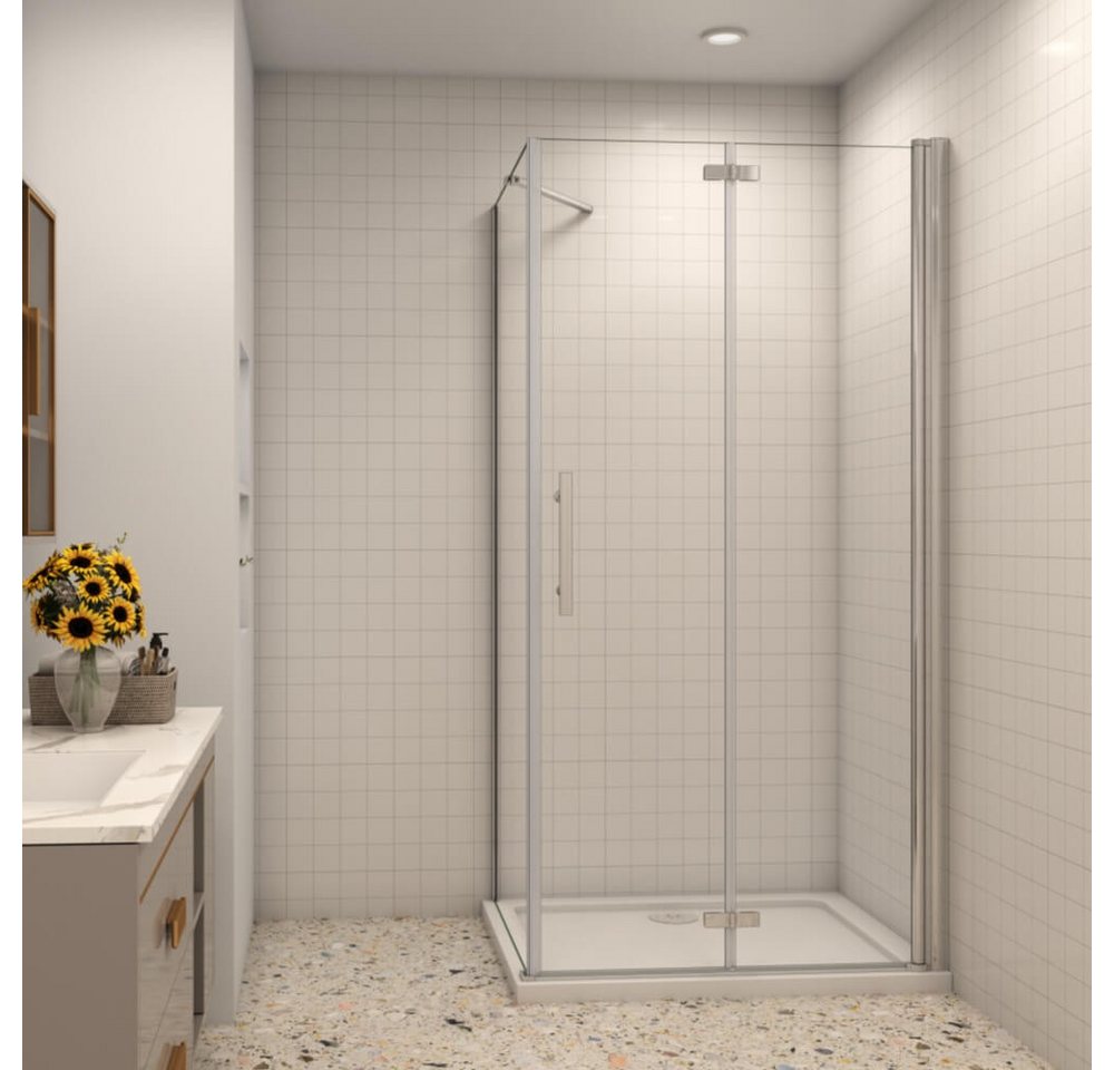 Duschparadies Eckdusche 197cm Scharniertür Pendeltür mit Seitenwand Duschtür Duschkabine, BxT: 80x70 cm, Einscheibensicherheitsglas, ebenerdiger Einbau möglich Duschparadies Eckdusche 197cm Scharniertür Pendeltür mit Seitenwand Duschtür Duschkabine, BxT: 80x70 cm, Einscheibensicherheitsglas, ebenerdiger Einbau möglich von Duschparadies