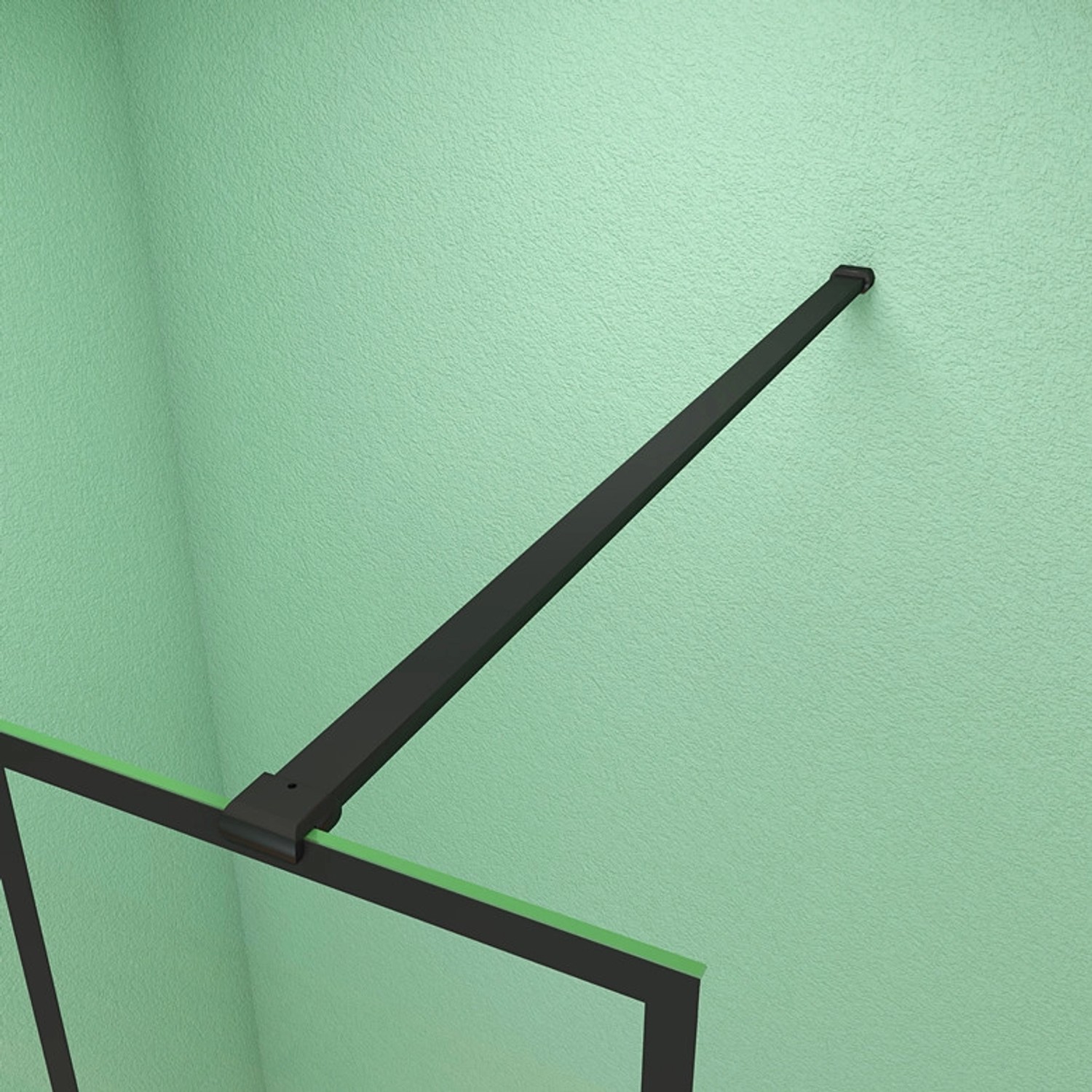 Duschparadies Stabilisierungsstange 90cm Stabilisator Für 6-8mm Glas Walk-in Dusche Glas Seitenwand Schwarz Duschparadies Stabilisierungsstange 90cm Stabilisator Für 6-8mm Glas Walk-in Dusche Glas Seitenwand Schwarz von Duschparadies