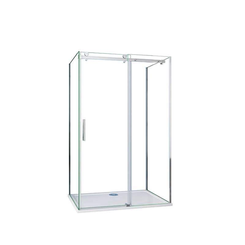 Duschparadies U-FORM Duschkabine 140 x 80 x 80 cm U-Duschkabine Höhe 195cm Schiebetür 8mm NANO Glas Dusche U-Kabine Duschparadies U-FORM Duschkabine 140 x 80 x 80 cm U-Duschkabine Höhe 195cm Schiebetür 8mm NANO Glas Dusche U-Kabine von Duschparadies