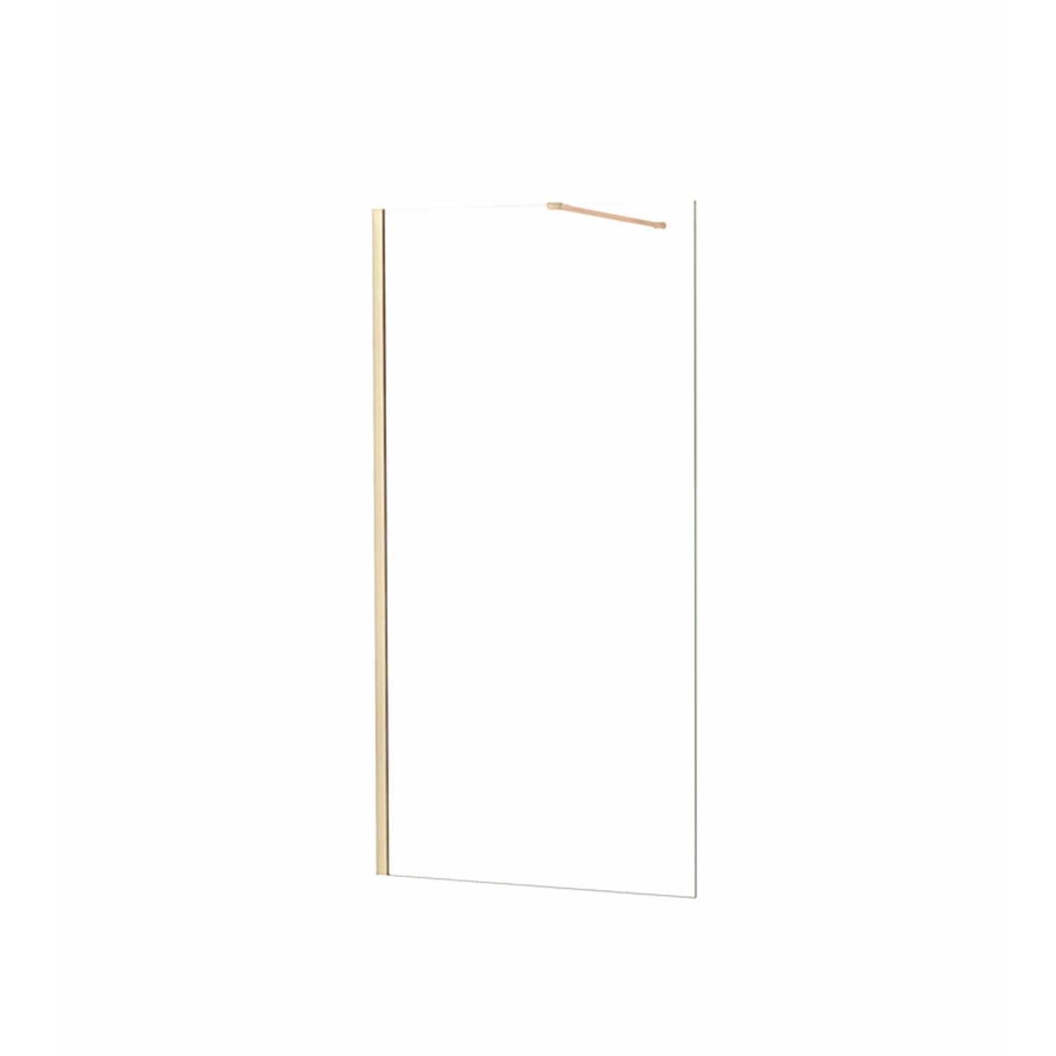 Duschparadies Walk in Duschabtrennung 60 x 200cm Duschwand 8mm NANO Glas mit 90cm Stabilisierungsstange Goldrahmen Duschparadies Walk in Duschabtrennung 60 x 200cm Duschwand 8mm NANO Glas mit 90cm Stabilisierungsstange Goldrahmen von Duschparadies
