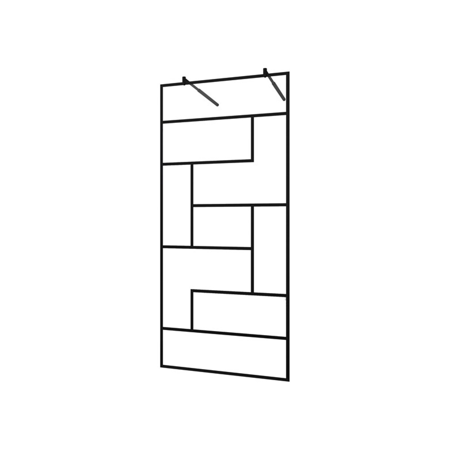 Duschparadies Walk in Glas 77.7 x 200cm Duschabtrennung 8mm Nano Glas Dusche Duschwand Glasdekor Gitter Mit Stabilisierungsstange x2 Duschparadies Walk in Glas 77.7 x 200cm Duschabtrennung 8mm Nano Glas Dusche Duschwand Glasdekor Gitter Mit Stabilisierungsstange x2 von Duschparadies