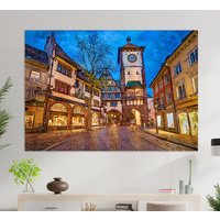 Freiburg Im Breisgau Leinwanddruck, Malerei, Wandkunst, Deutschland Leinwand Kunst von DushArtDesign