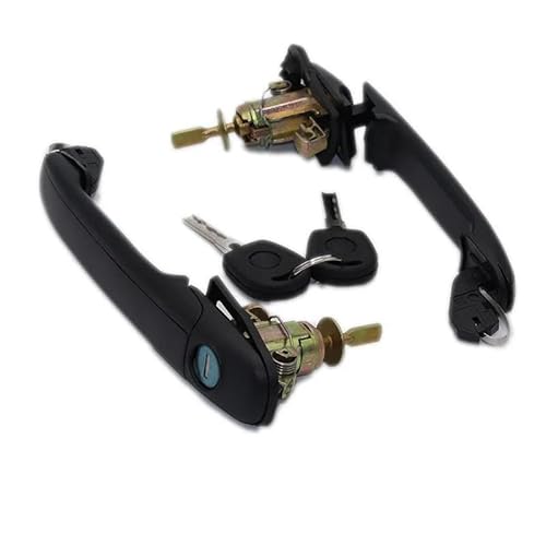 Dusibulv Türaußengriffe für Kraftfahrzeuge 6K0837205 6K0837206 VORNE LINKS RECHTS TÜRGRIFF MIT SCHLOSS BARREL Für FORD Für GALAXY 1995-2006 33 MM Außentürgriffe(B) von Dusibulv