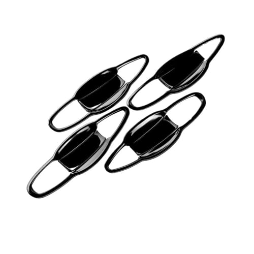 Dusibulv Türaußengriffe für Kraftfahrzeuge Auto Türgriff Schüssel Scratch Schutz Aufkleber Edelstahl Auto Griff Abdeckung Trim Außen Styling Zubehör Für X1 Außentürgriffe(Door Bowl Black) von Dusibulv