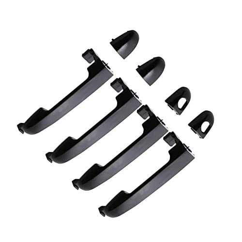 Dusibulv Türaußengriffe für Kraftfahrzeuge FÜR HYUNDAI I30 07-11 2007 2008 2009 2010 2011 SCHWARZ AUSSEN TÜRGRIFF 2651-2H000 Außentürgriffe(4PCS ONE SET) von Dusibulv