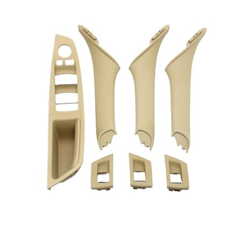 Dusibulv Türaußengriffe für Kraftfahrzeuge Fenster Schalter Panel Pull Griff 7 Stücke Set Für 5 Series F10 F11 F18 520i 523i 525i 528i 535i Auto Innen Kunststoff Tür Armlehne Außentürgriffe(7) von Dusibulv