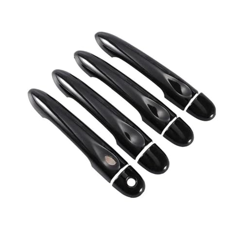 Dusibulv Türaußengriffe für Kraftfahrzeuge Für Megane 3 MK3 III 2008 2009 2010 2011 2012 2013 2014 2016 Glänzend Schwarz Auto Türgriff Abdeckung Trim Styling Zubehör Außentürgriffe(G) von Dusibulv