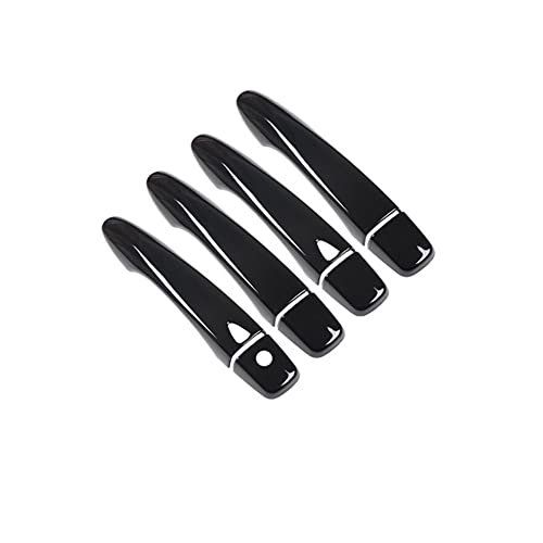 Dusibulv Türaußengriffe für Kraftfahrzeuge Gloss Black Chrome Autotürgriffabdeckung Aufkleber Styling Zubehör Für X-Trail T32 MK3 2014-2020 Außentürgriffe(Black 2 buttons) von Dusibulv