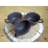 Braune Kaffeetasse. 3Er Set von DustRoad
