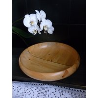 Vintage Holzschale Wohndekor | 30 cm Durchmesser von DustRoad