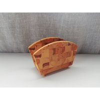 Serviettenhalter Holz Mosaik-Island-Handarbeit-Vintage von DustRoad