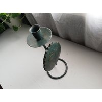 Sun Kerzenhalter Metall Und Holz-Handmade Vintage von DustRoad