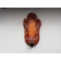Wandleuchte Norweger Vintage Holz Wand Kerzenhalter-Handgeschnitzt Volkskunst Wandleuchte Norweger Vintage Holz Wand Kerzenhalter-Handgeschnitzt Volkskunst von DustRoad