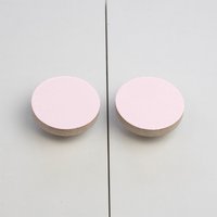 Pastellrosa Knauf Für Schubladen Und Türen, Handbemalter Sperrholzknauf Küchenschränke Möbel von DustShackStore