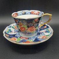 Imari Getöpfertasse & Untertasse Imari Getöpfertasse & Untertasse von DustedFindsEtsy