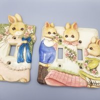 Takahashi Hasenfamilie Kinderzimmer Schalterplatten - 2Er-Set von DustedFindsEtsy