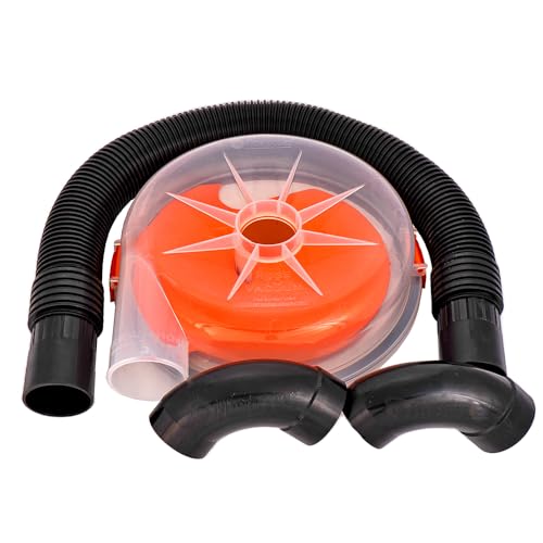 Dustopper PRO, Low-Profile-Staubsammler für Nass-/Trockensauger Inklusive High-Flow 90-Grad-Sweep-Winkel und Anschlussschlauch. Passend für Standard-Eimer mit 5 Gallonen, hergestellt in den USA, von Dustopper