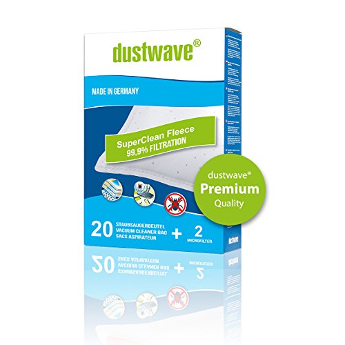Megapack - 20 dustwave® Premium-Staubsaugerbeutel passend für Rowenta - RO 6835 / RO6835 X-Treme Power Bodenstaubsauger - Microvlies-Filtertüten "Made in Germany" inkl. Microfilter von WOWGADGET