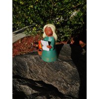 Vintage Goebel West Germany Terrakotta Weihnachten Singender Engel Kerzenhalter - 1967 Von Dustymillerantiques von DustyMillerAntiques